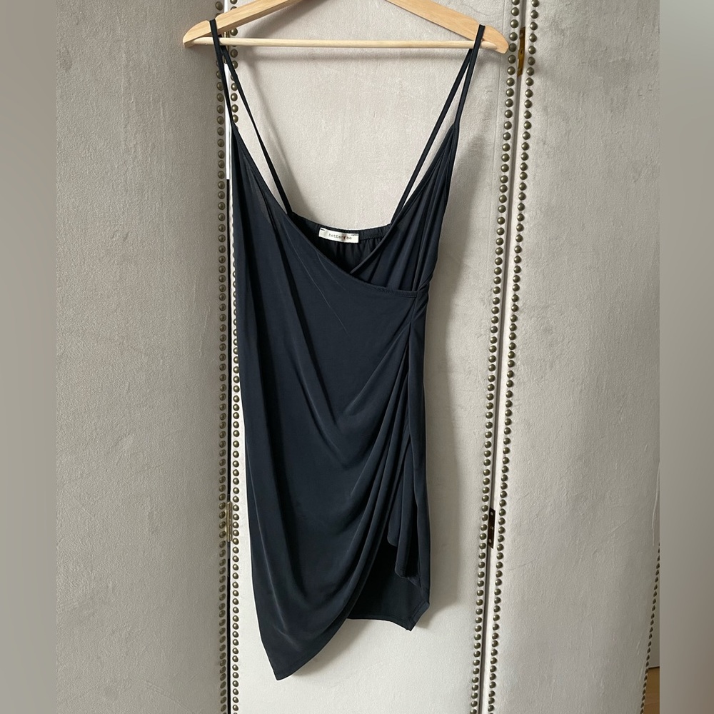 Slinky dressy casual black dress